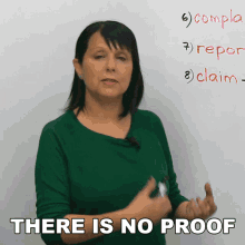 There Is No Proof Rebecca GIF - There Is No Proof Rebecca Engvid GIFs