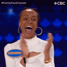 hyped family feud canada excited thrilled clapping