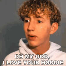 Oh My God I Love Your Hoodie Landon Ungerman GIF - Oh My God I Love Your Hoodie Landon Ungerman I Love Your Style GIFs