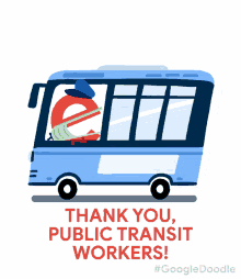 Thank You Public Transit Workers Essential Employee GIF - Thank You Public Transit Workers Essential Employee Google Doodles GIFs