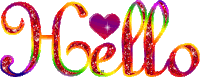 Hello Rainbow Sticker - Hello Rainbow Hearts Stickers