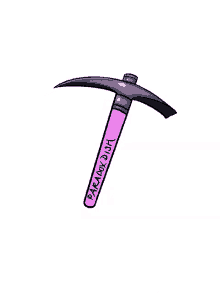 pickaxe minecraft pink girly gamergirl