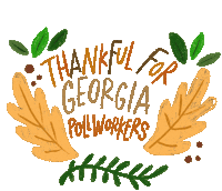 Thankful For Georgia Georgia Voters Sticker - Thankful For Georgia Thankful Georgia Voters Stickers