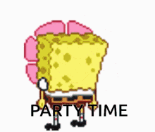 Party Time Sponge Bob Square Pants GIF - Party Time Sponge Bob Square Pants Sponge Bob GIFs