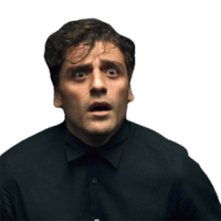 Scared Marc Spector Sticker - Scared Marc Spector Oscar Isaac Stickers