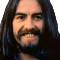Big Smile George Harrison Sticker - Big Smile George Harrison Any Road Song Stickers