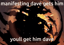 Dave Manifesting Dave Gets Him GIF - Dave Manifesting Dave Gets Him Diluc Reroll GIFs