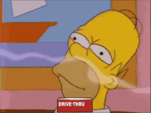 Homer Drive Thru GIF - Homer Drive Thru The Simpsons GIFs
