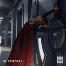 supergirl melissa benoist kick kicking door supergirl melissa benoist kick kicking door