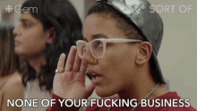None Of Your Fucking Business 7ven GIF - None Of Your Fucking Business 7ven Sabi GIFs