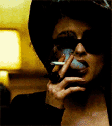 Fight Club Smoke GIF - Fight Club Smoke Helena Bonham Carter GIFs