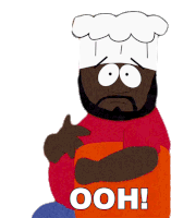 Ooh Chef Sticker - Ooh Chef South Park Stickers