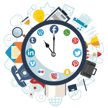 Social Media Clock Wall Clock GIF - Social Media Clock Social Media Clock GIFs