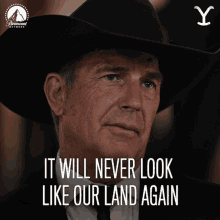 It Will Never Look Like Our Land Again John Dutton GIF - It Will Never Look Like Our Land Again John Dutton Kevin Costner GIFs