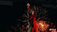 Fireworks Amend The Fight For America GIF - Fireworks Amend The Fight For America The Statue Of Liberty GIFs