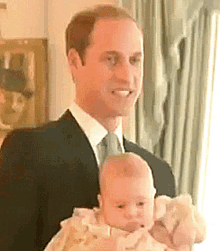 prince william prince george royal family smile