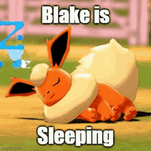 Blake Sleeping GIF - Blake Sleeping Flareon GIFs