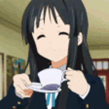 Tea Anime GIF - Tea Anime Tense GIFs