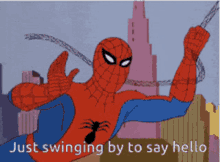 Spiderman Swing GIF - Spiderman Swing Hello GIFs