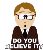 Do You Believe It Doi Agent Sticker - Do You Believe It Doi Agent South Park Stickers