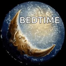 Bedtime Full Moon GIF - Bedtime Full Moon Sparkles GIFs