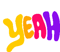 Yeah Colorful Sticker - Yeah Colorful Freude Stickers