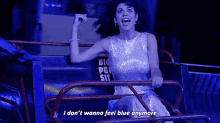 I Don'T Want To Be Blue Anymore GIF - Marina And The Diamonds Dont Wanna Feel Blue Anymore Music Video GIFs