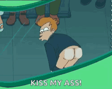 Futurama Philip J Fry GIF - Futurama Philip J Fry Kiss My Ass GIFs