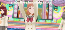 Chocolate Syrup Chika GIF - Chocolate Syrup Chika Chika Takami GIFs