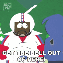 Get The Hell Out Of Here Jerome Chef Mcelroy GIF - Get The Hell Out Of Here Jerome Chef Mcelroy South Park GIFs