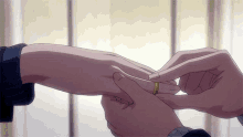 Wedding Ring Engaged GIF - Wedding Ring Engaged Anime GIFs