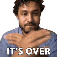 Its Over Abish Mathew Sticker - Its Over Abish Mathew Its Done Stickers