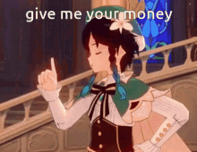 Venti Genshin Impact GIF - Venti Genshin Impact Give Me Your Money GIFs