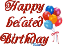 Happy Belated Birthday Baloons GIF - Happy Belated Birthday Baloons Hbd GIFs