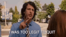 Andy GIF - Andy Samberg Too Legit To Quit GIFs