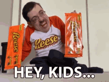 Hey Kids Reese GIF - Hey Kids Reese Reese Peanut Cups GIFs