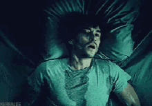 flu sweating in bed