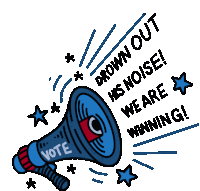 Drown Out The Noise Drown Out His Noise Sticker - Drown Out The Noise Drown Out His Noise We Are Winning Stickers