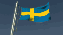 Flag Flag Waver GIF - Flag Flag Waver Sweden GIFs