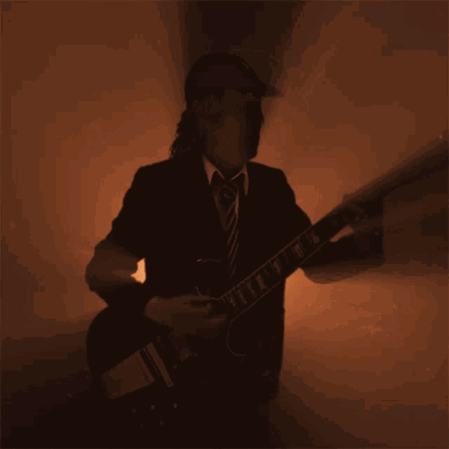 Strumming Angus GIF Strumming Angus Acdc Discover & Share GIFs