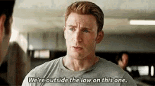 Were Outside The Law On This One The Avengers GIF - Were Outside The Law On This One The Avengers Captain America GIFs