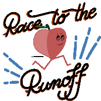 Race To The Runoff Georgia Runoff Sticker - Race To The Runoff Race Runoff Stickers