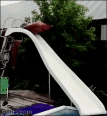 Slip N' Slide GIF - Slipnslide Pool Falling GIFs