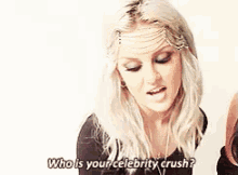 Who Is Your Celebrity Crush GIF - Perrie Edwards GIFs