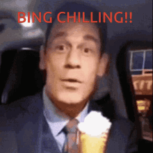 Bing Chilling Ice Cream Gif Bing Chilling Ice Cream John Cena Discover Share Gifs