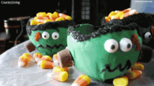 zombie halloween food ideas mallows gummy candy