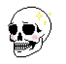 Pixel Skull GIF - Pixel Skull Sparkle GIFs