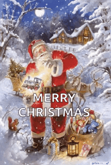 Santa Snow GIF - Santa Snow Christmas GIFs