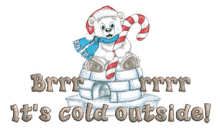 brr its cold outside candy cane polar bear baby its cold outside