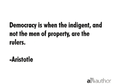 indigent democracy